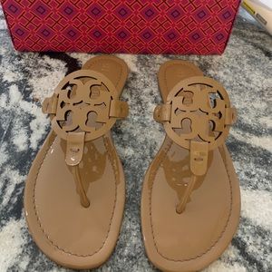 Tory Burch Women's Miller Patent Thong Sandal